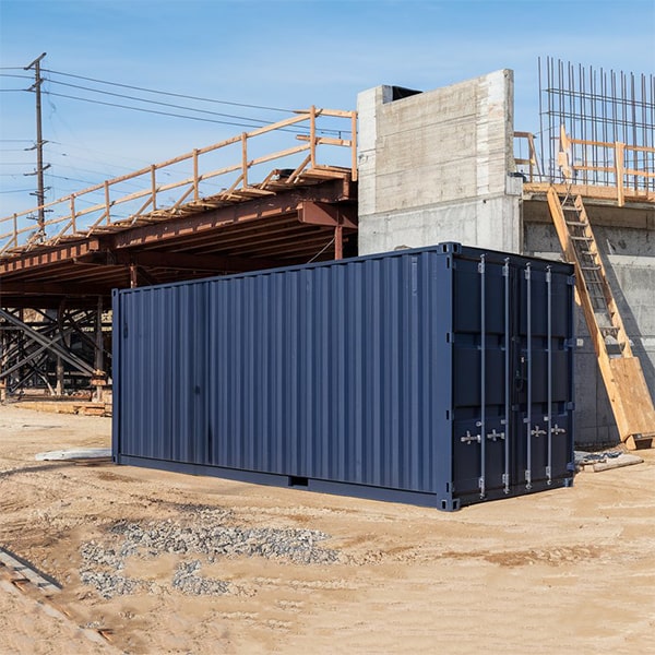 construction site storage containers can be delivered to even the most remote construction sites